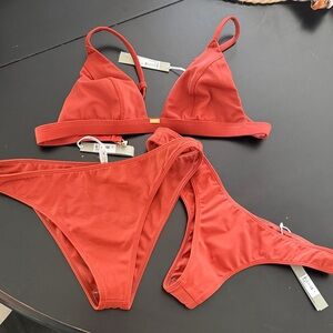 Gooseberry intimates rust orange Bikini Set with extra bottom